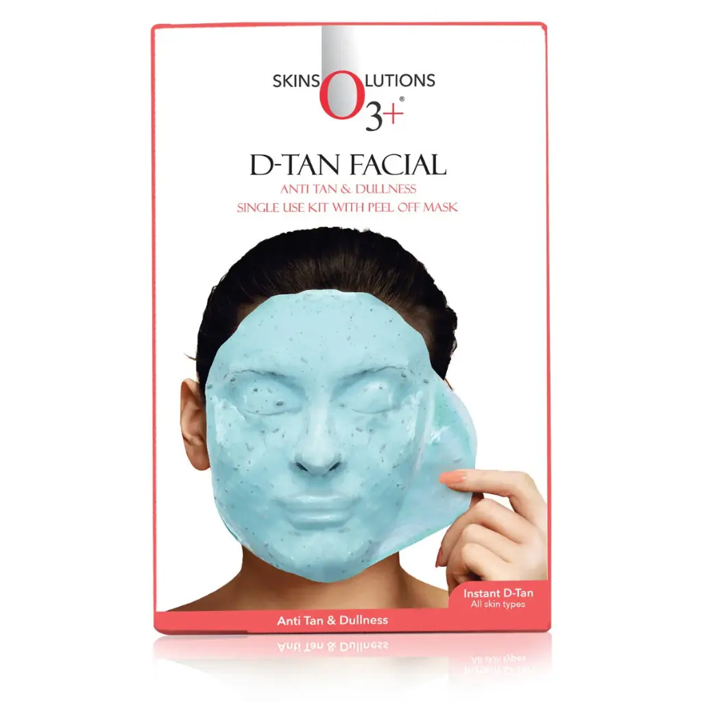 O3+ Dtan Facial Anti Tan and Dullness Single Use with peel off mask-1.webp