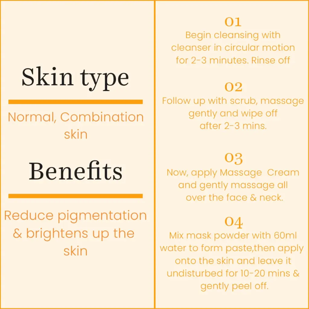 O3+ Vitamin C Facial Kit Depigmentation facial kit with peel off mask-3.webp