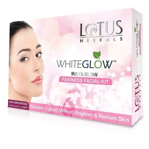 LOTUS WhiteGlow InstaGlow Brightening 4 in 1 Facial Kit